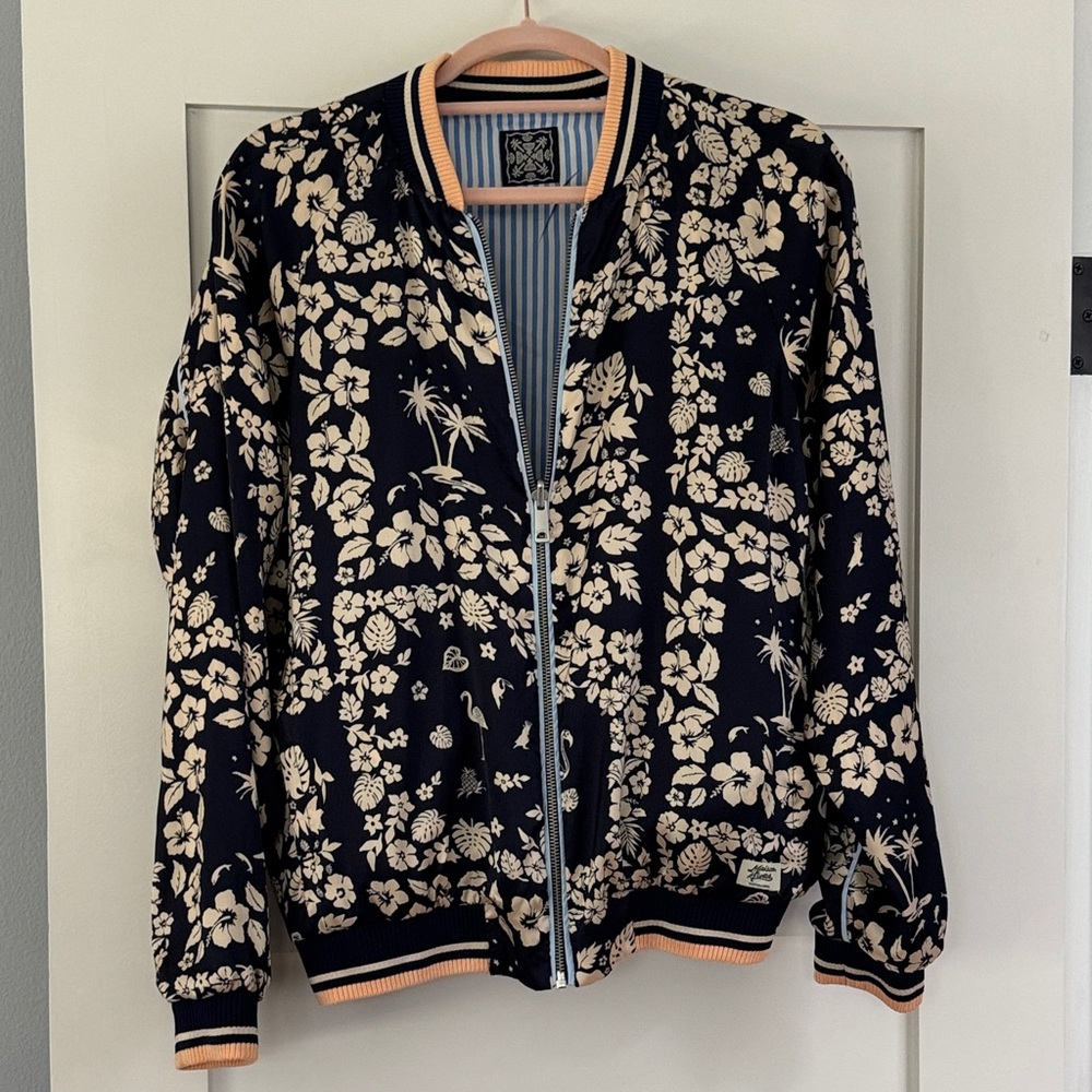 Scotch & Soda floral reversible bomber jacket